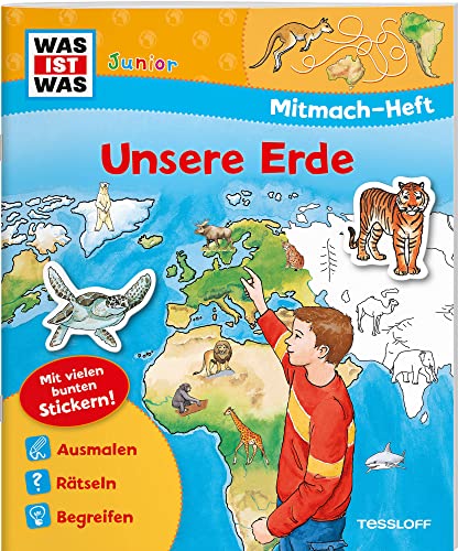 Beispielbild fr WAS IST WAS Junior Mitmach-Heft Unsere Erde Spiele, Rtsel, Sticker zum Verkauf von Buchpark