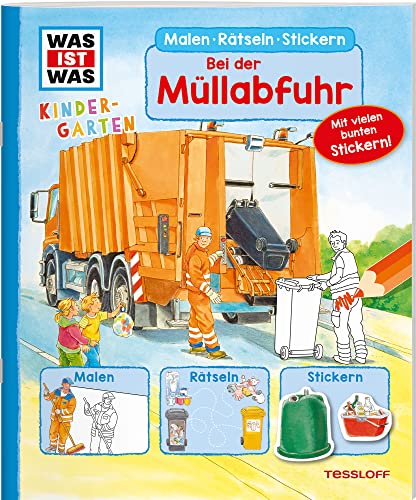 Imagen de archivo de WAS IST WAS Kindergarten Malen Rtseln Stickern Bei der Mllabfuhr -Language: german a la venta por GreatBookPrices