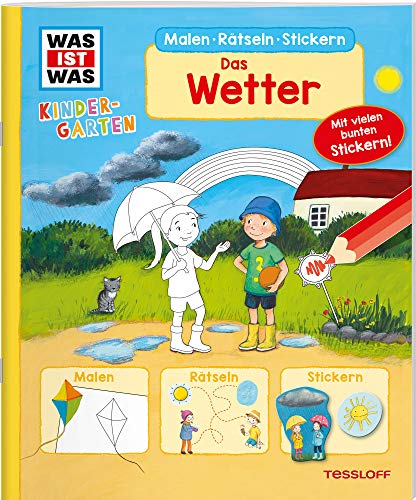 Beispielbild fr WAS IST WAS Kindergarten Malen Rtseln Stickern. Das Wetter: Malen, Rtseln, Stickern zum Verkauf von medimops