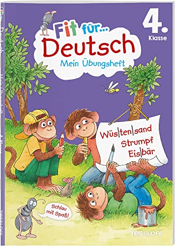 Beispielbild fr Fit fr Deutsch 4. Klasse. Mein bungsheft: Silbentrennung, Zeichensetzung, Rechtschreibung und Grammatik wiederholen und ben. Am Lehrplan orientiert. Mit Lsungsheft und Stickerbogen zum Verkauf von medimops