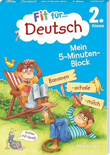 9783788625054: Fit fr Deutsch 2. Klasse. Mein 5-Minuten-Block: Richtig schreiben, Sprache untersuchen, lesen