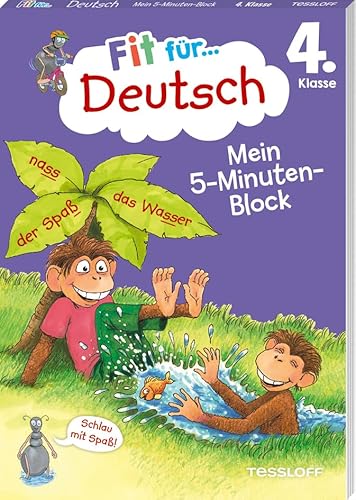 9783788625092: Fit fr Deutsch 4. Klasse. Mein 5-Minuten-Block: Rechtschreibung, Zeichensetzung, Grammatik und Leseverstndnis