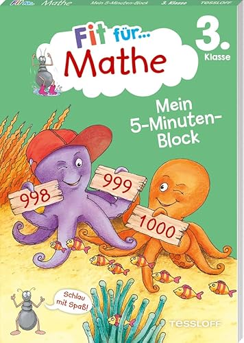 9783788625108: Fit fr Mathe 3. Klasse. Mein 5-Minuten-Block: Zahlen bis 1000, Grundrechenarten, Sachaufgaben, Geometrie