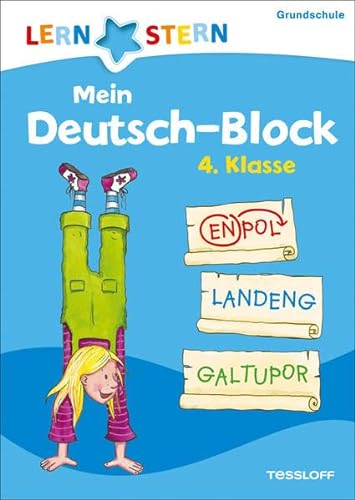 Stock image for Mein Deutsch-Block 4. Klasse: Wortspiele, Bilderrtsel, Scherzfragen (LERNSTERN) for sale by medimops