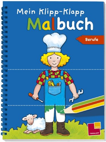 9783788635213: Mein Klipp-Klapp Malbuch Berufe