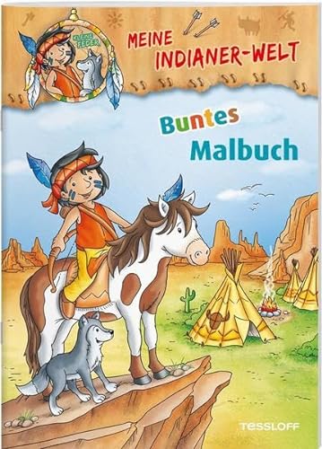 Stock image for Meine Indianer-Welt. Buntes Malbuch: Mit 16 bunten Seiten! (Malbcher und -blcke) for sale by medimops