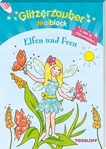 Stock image for Glitzerzauber-Malblock Elfen und Feen -Language: german for sale by GreatBookPrices