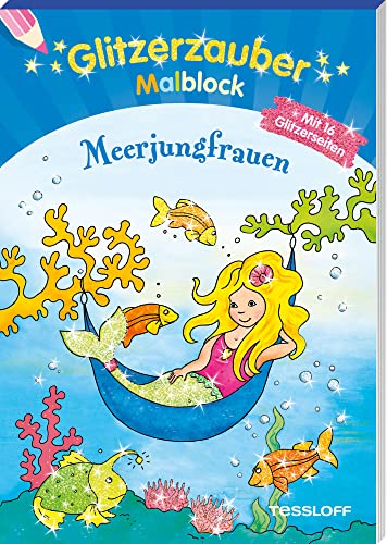 Stock image for Glitzerzauber-Malblock Meerjungfrauen -Language: german for sale by GreatBookPrices