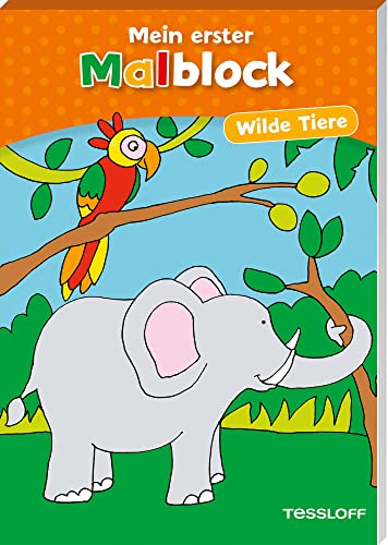 Stock image for Erster Malblock. Wilde Tiere -Language: german for sale by GreatBookPrices