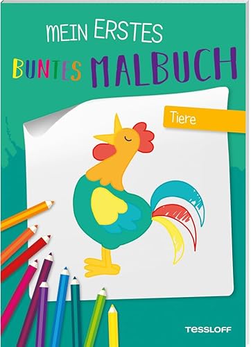 Beispielbild fr Mein erstes buntes Malbuch. Tiere: Mit bunten Konturen und farbigen Malvorlagen. Malspa ab 3 Jahren. zum Verkauf von Revaluation Books