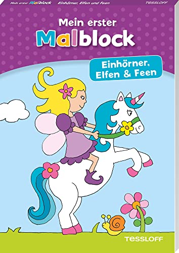 Stock image for Mein erster Malblock. Einhrner, Elfen und Feen -Language: german for sale by GreatBookPrices