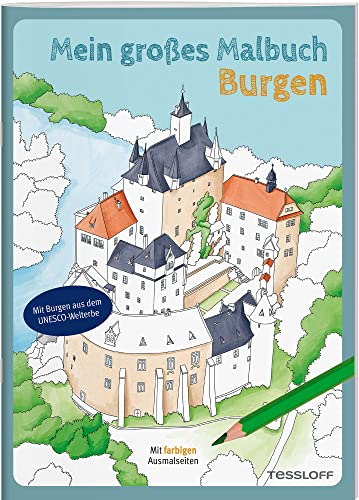 9783788645724: Mein groes Malbuch. Burgen: Mit farbigen Ausmalseiten