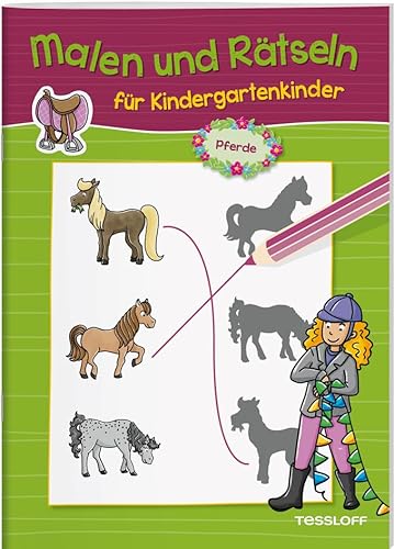 Imagen de archivo de Malen und Rtseln fr Kindergartenkinder. Pferde a la venta por GreatBookPrices