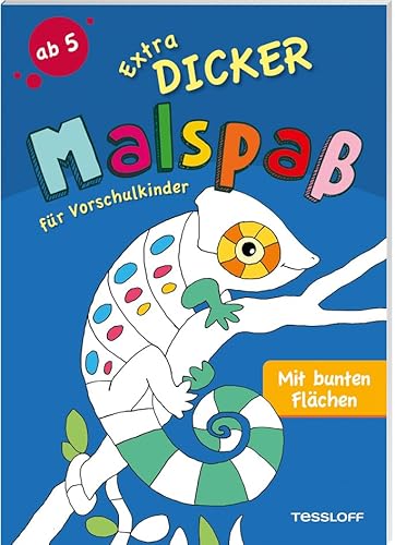 Stock image for Extradicker Malspa fr Vorschulkinder. Mit bunten Flchen: Bunter Malspa fr Kinder ab 5 Jahren. (Malbcher und -blcke) for sale by medimops