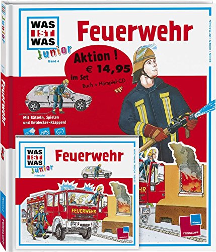 9783788666194: Feuerwehr. Buch und Hrspiel-CD: Mit Rtseln, Spielen und Entdecker-Klappen