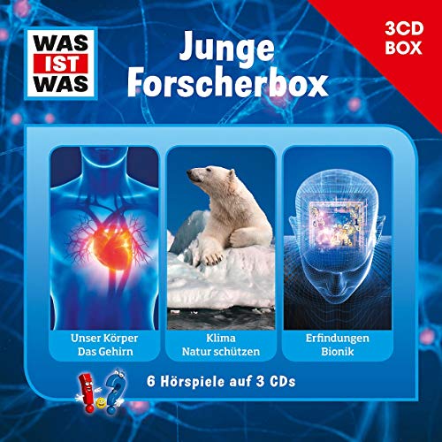 Stock image for WAS IST WAS 3-CD-Hrspielbox. Junge Forscherbox Unser Krper/ Das Gehirn, Klima/ Natur schtzen, Erfindungen/ Bionik for sale by Buchpark