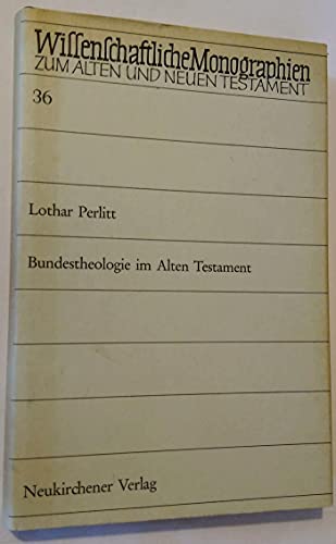9783788700027: Bundestheologie im Alten Testament