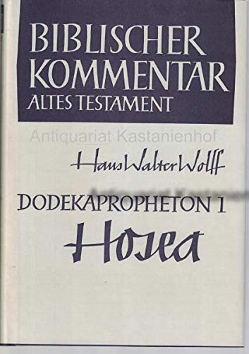 Beispielbild fr Biblischer Kommentar Altes Testament, Bd.14/1, Dodekapropheton zum Verkauf von Versandantiquariat Felix Mcke