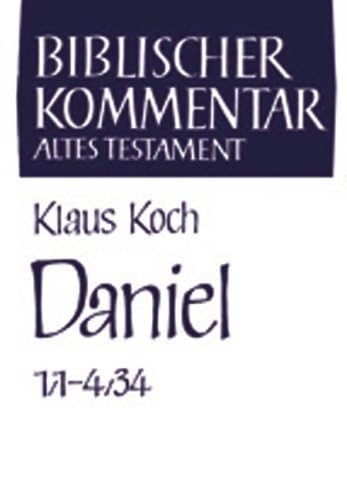 9783788707880: Daniel Kapitel 1,1-4,34