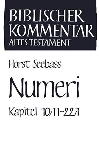 Biblischer Kommentar - Altes Testament: Numeri. 2. Teilband: Numeri 10,11-22,1. 5 Teile: 1.-5. Li...