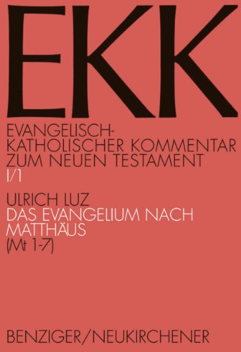 9783788718299: Das Evangelium nach Matthus: Das Evangelium nach Matthus (Mt 1-7): Tlbd 1 (Livre en allemand)