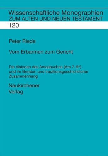 9783788722456: Wissenschaftliche Monographien zum Alten und Neuen Testament: Testament