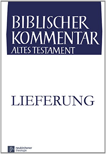 Konige 1 Kon 19,1-20,40: 4. Lieferung (Biblischer Kommentar Altes Testament, IX/2.4) (German Edition) (9783788723170) by Thiel, Winfried