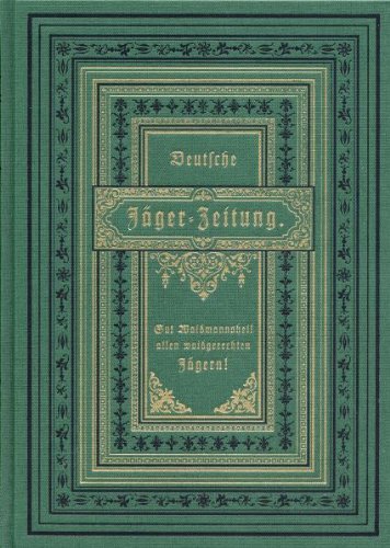 Stock image for Deutsche Jger-Zeitung (1883 / 1884): Reprint for sale by medimops