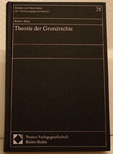 Beispielbild für Theorie der Grundrechte. zum Verkauf von Antiquariat + Verlag Klaus Breinlich