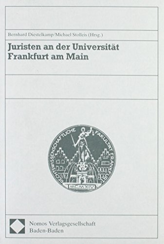 Beispielbild fr Juristen an der Universitt Frankfurt am Main. zum Verkauf von Antiquariat + Verlag Klaus Breinlich