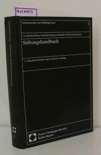 9783789018978: Stiftungshandbuch