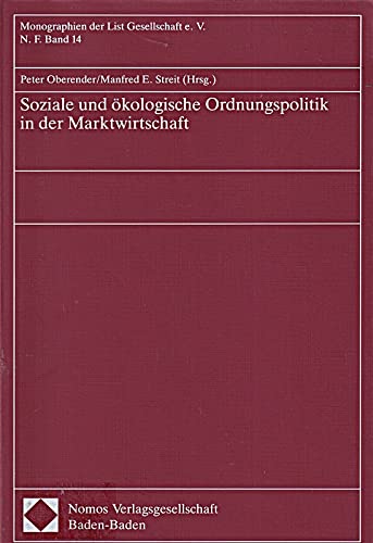 Stock image for Soziale und kologische Ordnungspolitik in der Marktwirtschaft for sale by NEPO UG