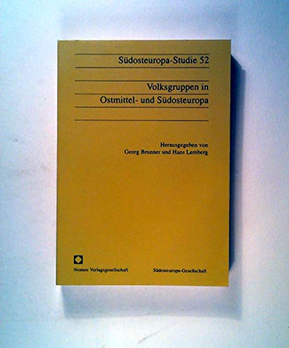 9783789030956: Volksgruppen in Ostmittel- und Sdosteuropa (Sdosteuropa-Studien)