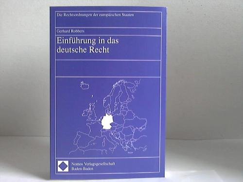 9783789034633: Einfhrung in das deutsche Recht