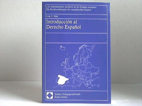 9783789034688: Introduccion al derecho espanol