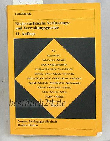 Stock image for Niederschsische Verfassungs- und Verwaltungsgesetze for sale by Buchpark