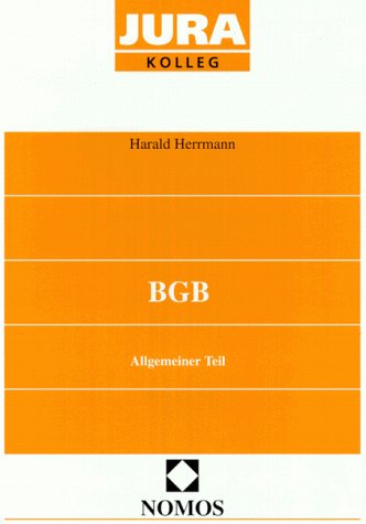 BGB. Allgemeiner Teil. - Herrmann, Harald