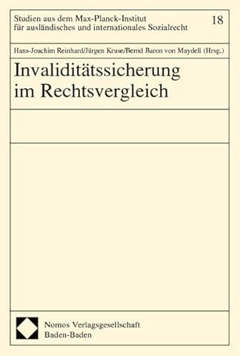 9783789050466: Invalidittssicherung im Rechtsvergleich