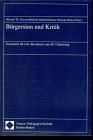 9783789052057: Bürgersinn und Kritik: Festschrift für Udo Bermbach zum 60. Geburtstag (German Edition)