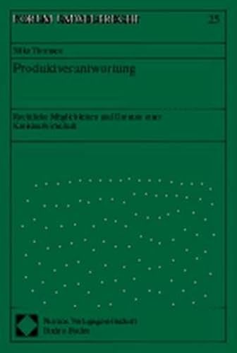 9783789052415: Produktverantwortung: Rechtliche Mglichkeiten und Grenzen einer Kreislaufwirtschaft