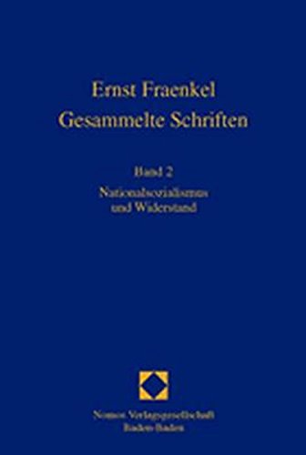 9783789058264: Gesammelte Schriften, Bd.2, Nationalsozialismus und Widerstand
