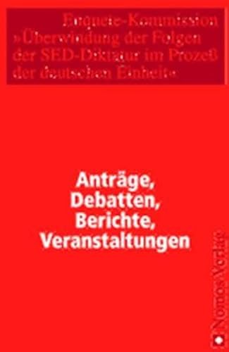 Materialien der Enquete-Kommission. Komplett mit den Bänden I - VIII,3 in 14 Teilbänden UND Registerband - Überwindung der Folgen der SED-Diktatur im Prozeß der deutschen Einheit (13. Wahlperiode des Deutschen Bundestages). - Deutscher Bundestag (Hrsg.)