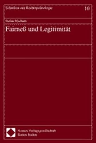Fairneß und Legitimität. Rechtspolitologie ; Bd. 10 - Machura, Stefan