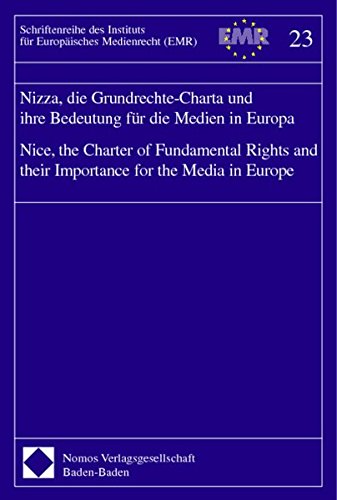 9783789076091: Nizza Die Grundrechte-Charta Und Ihre Bedeutung Fur Die Medien in Euro
