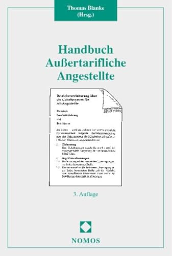 Handbuch AuÃŸertarifliche Angestellte (9783789079399) by Unknown Author