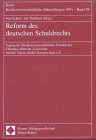 9783789083587: Reform des deutschen Schuldrechts.