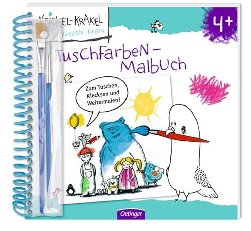 Beispielbild fr Krickel-Krakel Tuschfarben- Malbuch zum Verkauf von medimops