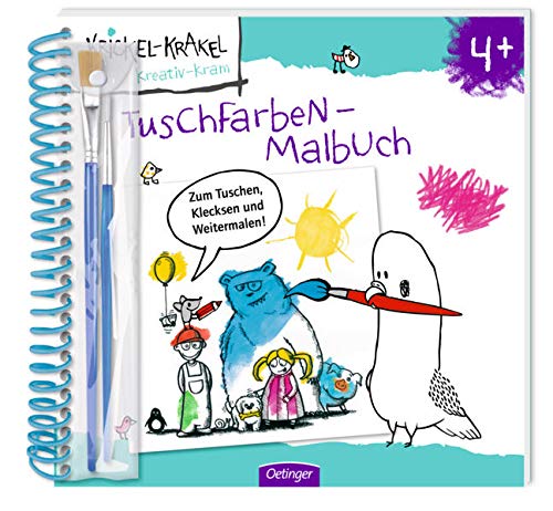 Imagen de archivo de Krickel-Krakel Tuschfarben- Malbuch a la venta por medimops
