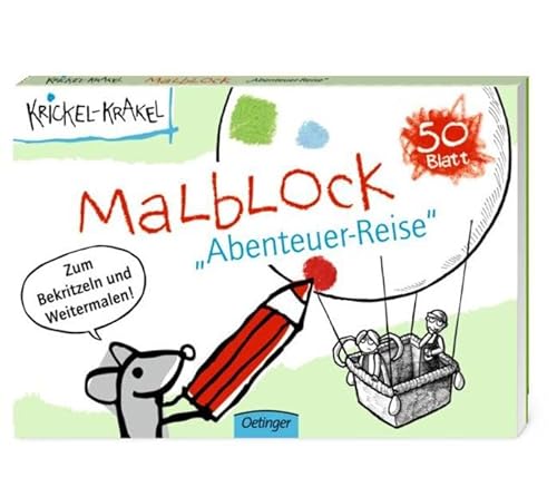 9783789166426: Krickel-Krakel Malblock Abenteuer-Reise