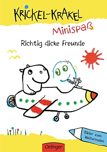 Beispielbild fr Krickel-Krakel-Minispa: Richtig dicke Freunde Bilder zum Weitermalen zum Verkauf von medimops